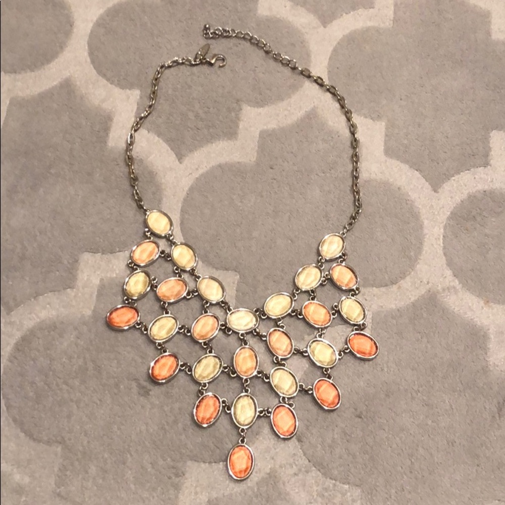 Peach/tan color palate necklace